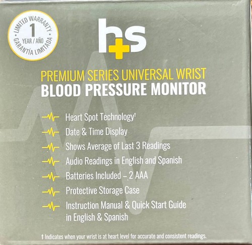 Healthsmart LCD Handgelenk Blutdruckmessgerät Premium Series #200 - Bild 4 von 4