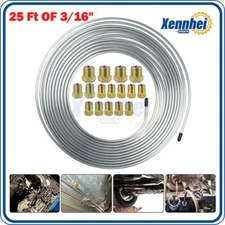 25 ft 3/16 Steel Tube Roll Universal Performance Brake Line Kit with Fittings