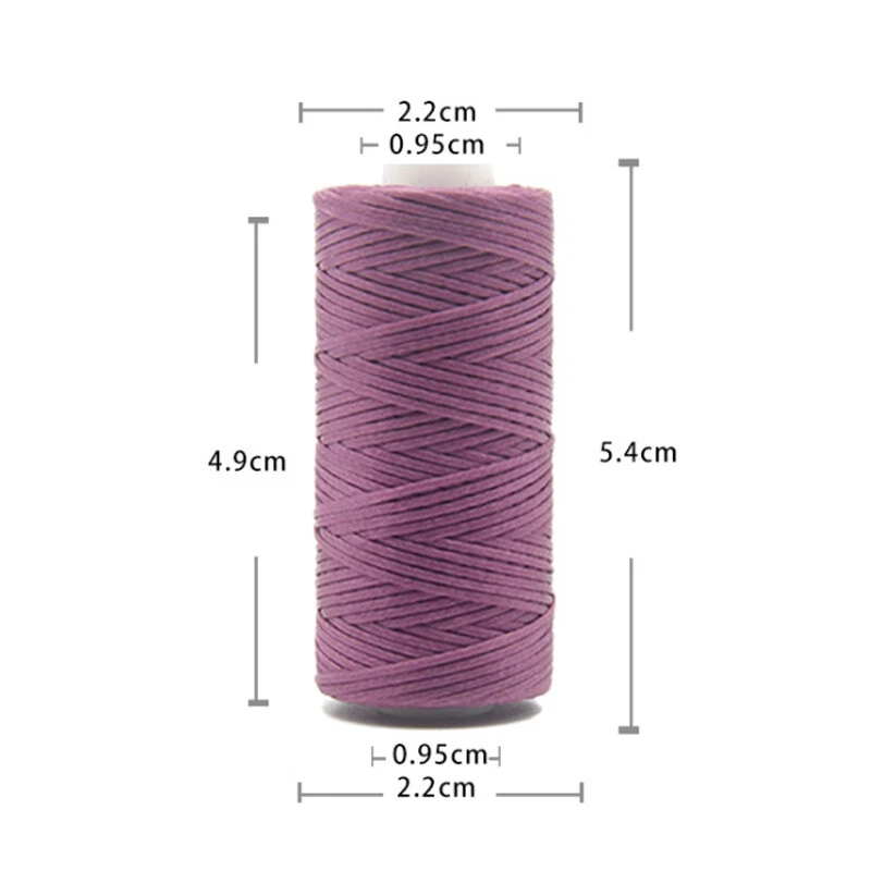 Flat Waxed Sewing Line Thread Leather Cords For DIY Hand Stitching Thread Crafts - Image 4 of 4