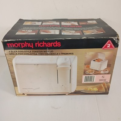 Vintage 80s 90s Deadstock Morphy Richards 2 Slice Coolstyle Toaster w Lid New