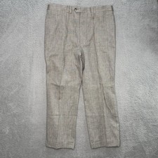 Vtg Brooks Brothers Pants Men 36x27 Wool Worsted Pleated Plaid Check USA Made
