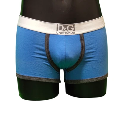 BOXER DOLCE & GABBANA D&G Homme - Blue /Gris- M31236 OMD98 , Taille S ,M, L,XL - Photo 1/4