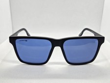 LACOSTE Sunglasses L6039S 6039 002 Matte Black w Blue Gray Lenses 57-16-145