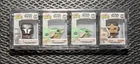 Funko Star Wars Bitty Pop! Lot Of 4 Mandalorian, Grogu, Grogu W/Cookies, Kuiil