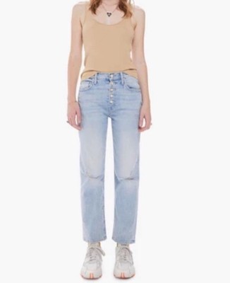 MOTHER The Pixie Tomcat Ankle Jeans In Nature Of The Game 30 10 distressed high