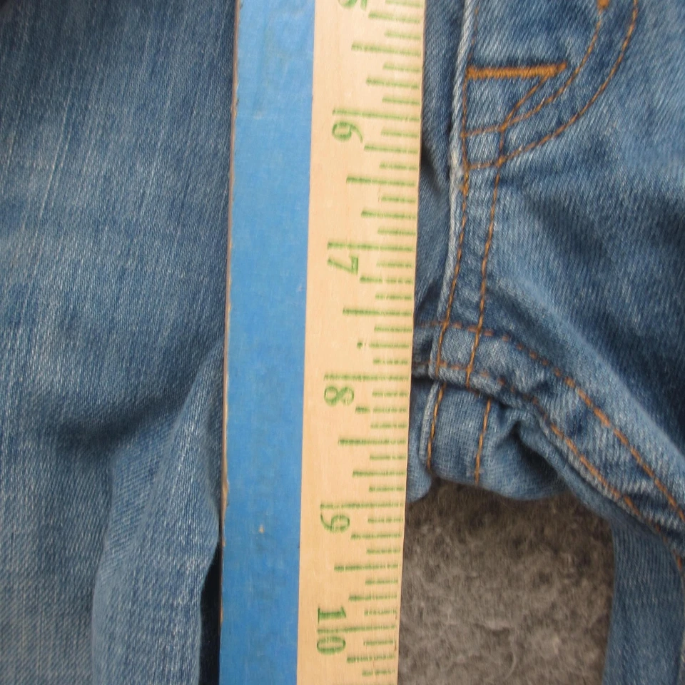 Pantalones de mezclilla Hudson para mujer 28 azules corte bota tiro bajo solapa bolsillo hechos en EE. UU. elásticos Foto 4 de 4