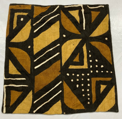 Vintage französischer Nadelspitze afrikanischer Mod Wohndeko Stuhl Cusion 49x48 cm