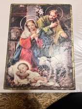 Sid Dickens Memory Block Tile Nativity T-455 Holy Family Christmas Retired Sid Dickens Memory Block Tile Nativity T-455 Holy Family Christmas Retired