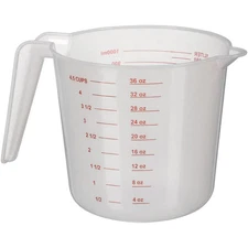 1000 ml Plastic Measuring Cup, 32 oz, Clear Set of 2