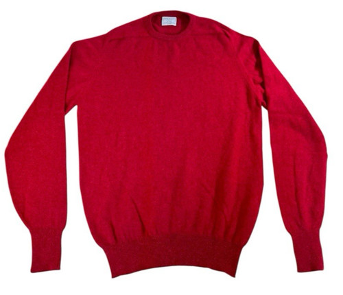 Hackett, HACKETT London Medium Red Jumper All Wool Made In Britain Vintage Retro Men's