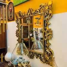 Specchio barocco cornice legno color oro anticato