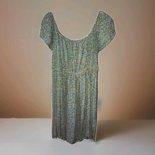 American Eagle Outfitters Short Boho cottage girlie Sundress Blue Yellow L