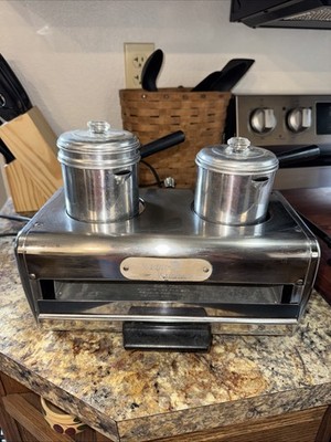 Vintage Midjit Kitchen All-In-One Toaster Oven Broiler Cooktop 50 s Works MCM