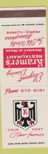 Matchbook Cover - Kramer's Restaurant Peoria IL