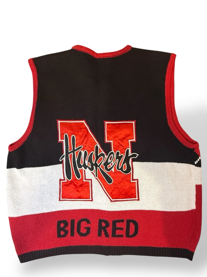 De Colección Belle Point Christmas College Nebraska Cornhuskers argyle suéter chaleco XL Foto 2 de 4