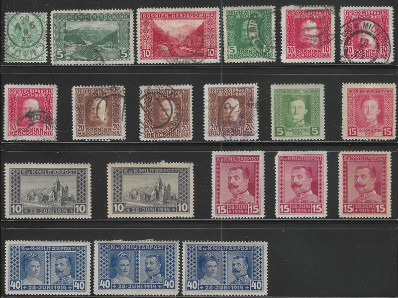 Bosnia and Herzegovina Stamps Lot of 20 Mint and Used