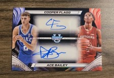 2024 Bowman U Best Cooper Flagg Ace Bailey Dual Auto Black # 4/10