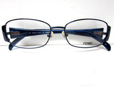 FENDI F937 col 414 sz 52-15-135mm Eyeglasses Frame Blue -Made in Italy-