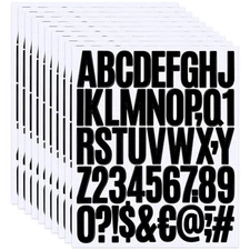 500 Pcs 10 Sheets Letter Stickers, 2 Inch Self Adhesive Vinyl Letter Style E