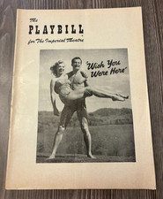 Wish You Were Here Playbill Vtg NYC 1952 Imperial Theatre Broadway Bond Cassidy