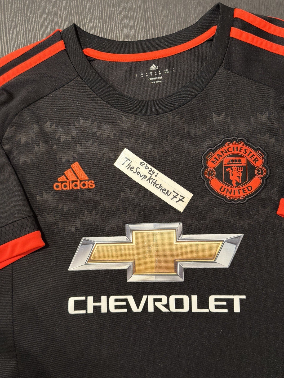 Adidas Manchester United 2015 2016 Third Jersey Ander Herrera Cup Print Medium