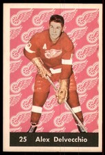 1961-62 Parkhurst NM Alex Delvecchio #25