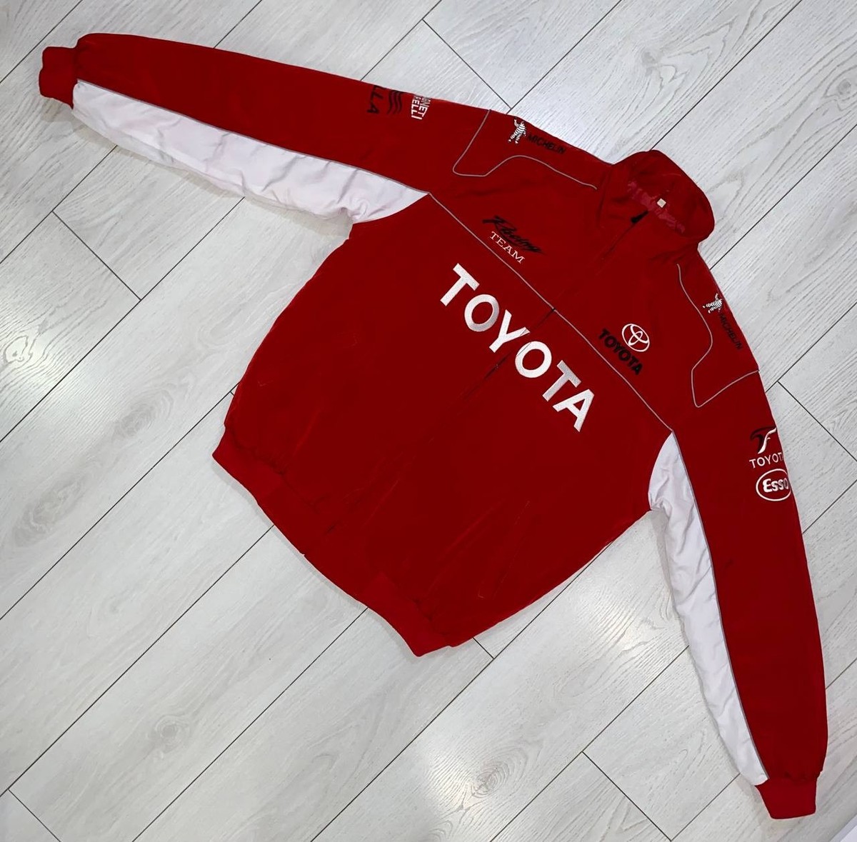 RARE VTG TOYOTA F1 RACING Team Formula1 MICHELIN Esso Full Zip