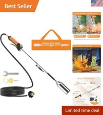 High Heat Propane Torch – 2204°C, 12ft Hose, Easy One‑Hand Operation