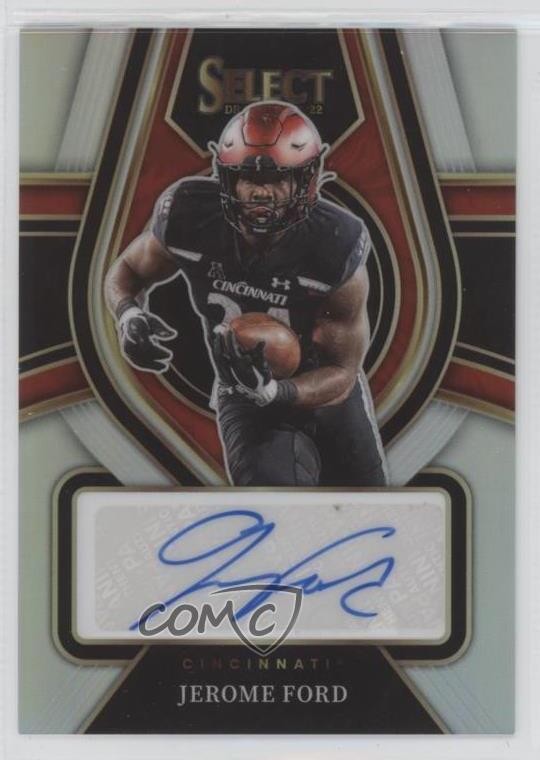 2022 Select Draft Picks Rookie Signatures Silver Prizm Jerome Ford Auto RC 1j1o