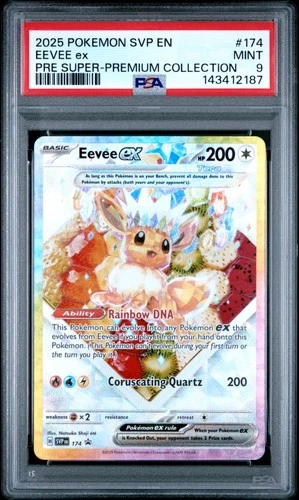 2025 POKEMON SVP PROMO SUPER-PREMIUM COLLECTION #174 EEVEE EX PSA 9