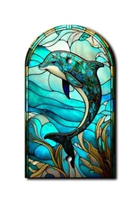 Stained Glass Look Dolphin Wall Plate Switch Paddle Outlet Cover Wallplates