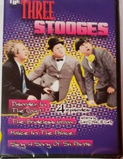 THE THREE STOOGES 4 Episodes DVD DISORDER IN THE COURT - Larry Moe Curly Comedy