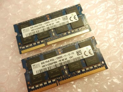 SK Hynix 16GB (2x8GB) PC3L-12800s DDR3-1600MHz 2Rx8 Non-ECC HMT41GS6AFR8A-PB