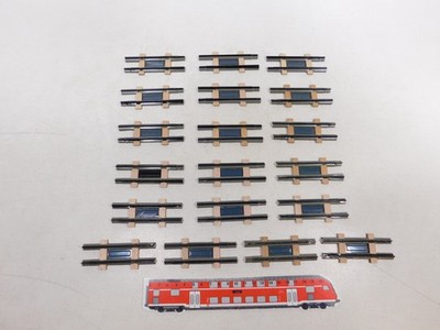 Biller Bahn Spur 0e 19x Blech Gleis Ausgleichsstück gerade 8,6 cm #EJ188-0,5