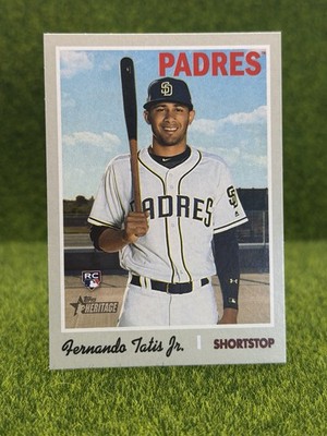 2019 Topps Heritage High Number - Fernando Tatís Jr. #517 Holding Bat on...