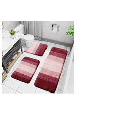 Arotive Bathroom Rugs Set 3 Piece Extra Soft And Absorbent Bath Rugs Machine