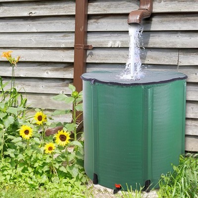 Rain Barrel, Water Collector 200Gallon Portable Collapsable Rainwater Collection