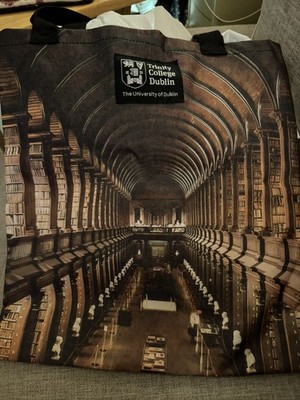 Trinity College Dublin The Long Room Library Book Tote Bag