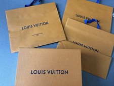 LV Louis Vuitton One Empty Gift Box and Three carrier bag