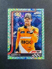2025 Topps Chrome Formula 1 F1 Lando Norris Aqua Checker Flag 112/199 #110 XYDK