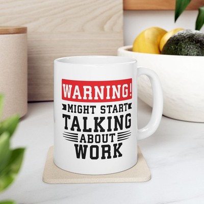 Arbeitsbegeisterter Süchtiger Becher Tasse Tee Kaffee Witz lustig Geschenk Geburtstag Weihnachten
