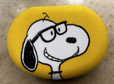 Ovale Dose Snoopy - sehr massiv - innen Samt gefüttert