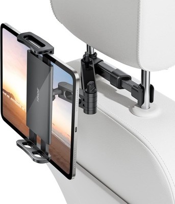 TRYONE Tablet Halterung Auto Kopfstütze, Ausziehbare KFZ Tablet Halterung