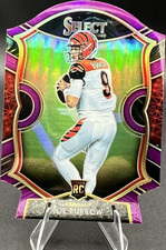 Panini Select 2020 Joe Burrow #46 Rookie Concourse Purple Prizm Bengals