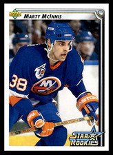 1992-93 Upper Deck Marty McInnis #410 New York Islanders NHL Hockey Rookie RC