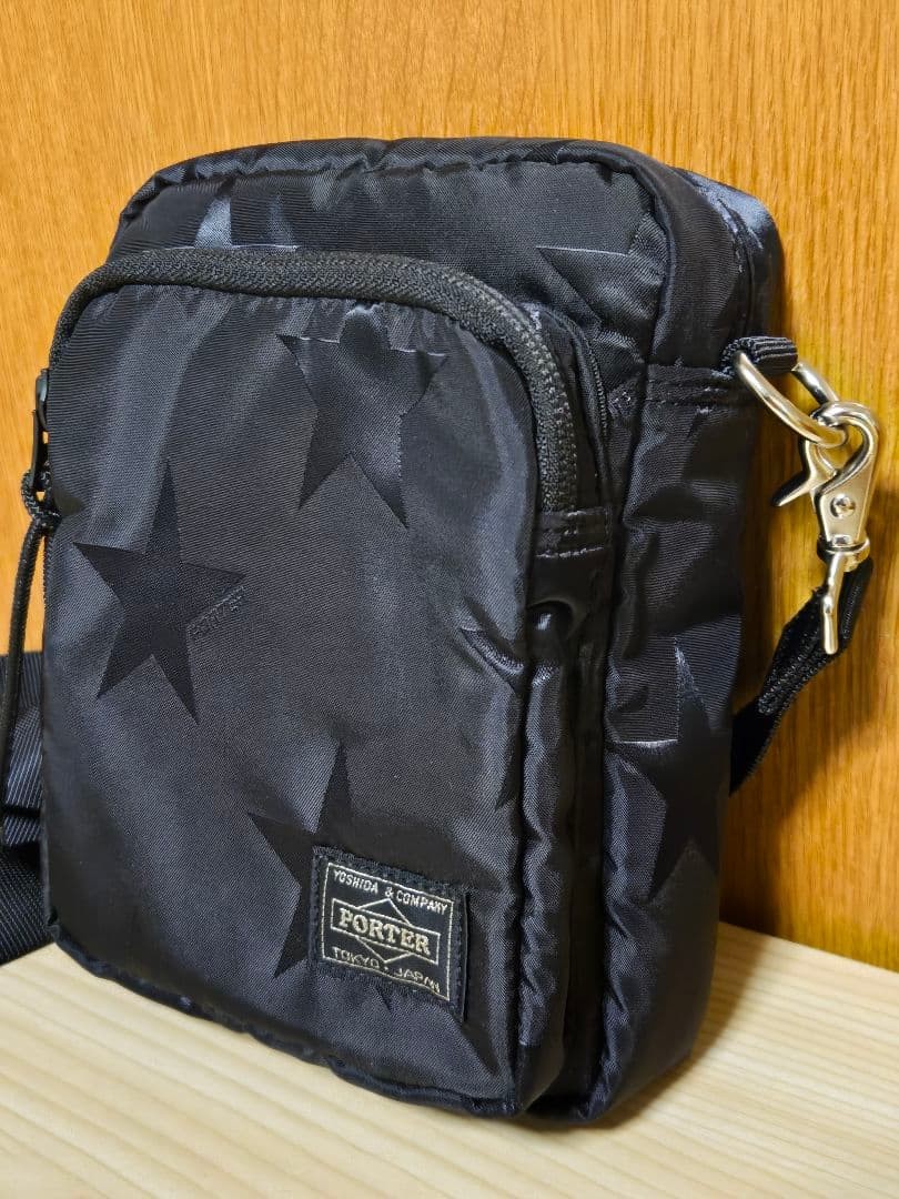 Porter FLAG Star Pattern Vertical Shoulder Bag Un… - image 2