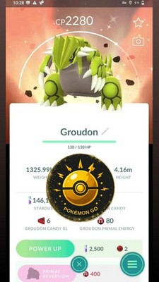 Pokémon G0 - Shiny Groudon  BG Ruby Go Tour Kalos  --- PTC
