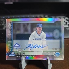 2025 Topps Pro Debut - Chrome auto Kevin McGonigle Refractor 001/199 (RC) 