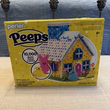 Perler Peeps Easter House 10,000 Piece Fused Bead Kit NEW Read
