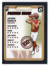 jayden daniels passing grade card 2024 Score #302 Washington Rookie Football Jayden Daniels Passing Grade ,